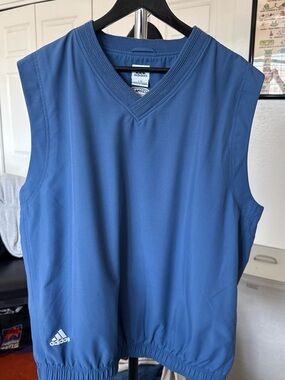 adidas Men's Slate Blue Golf Vest